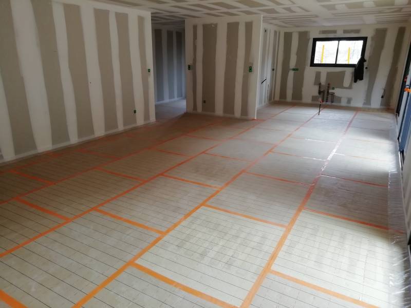 Installation d'un plancher chauffant sur gujan mestras par Océane plomberie